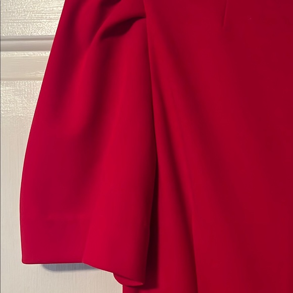 Calvin Klein Red Puff Sleeve Sheath Dress - Picture 5 of 5